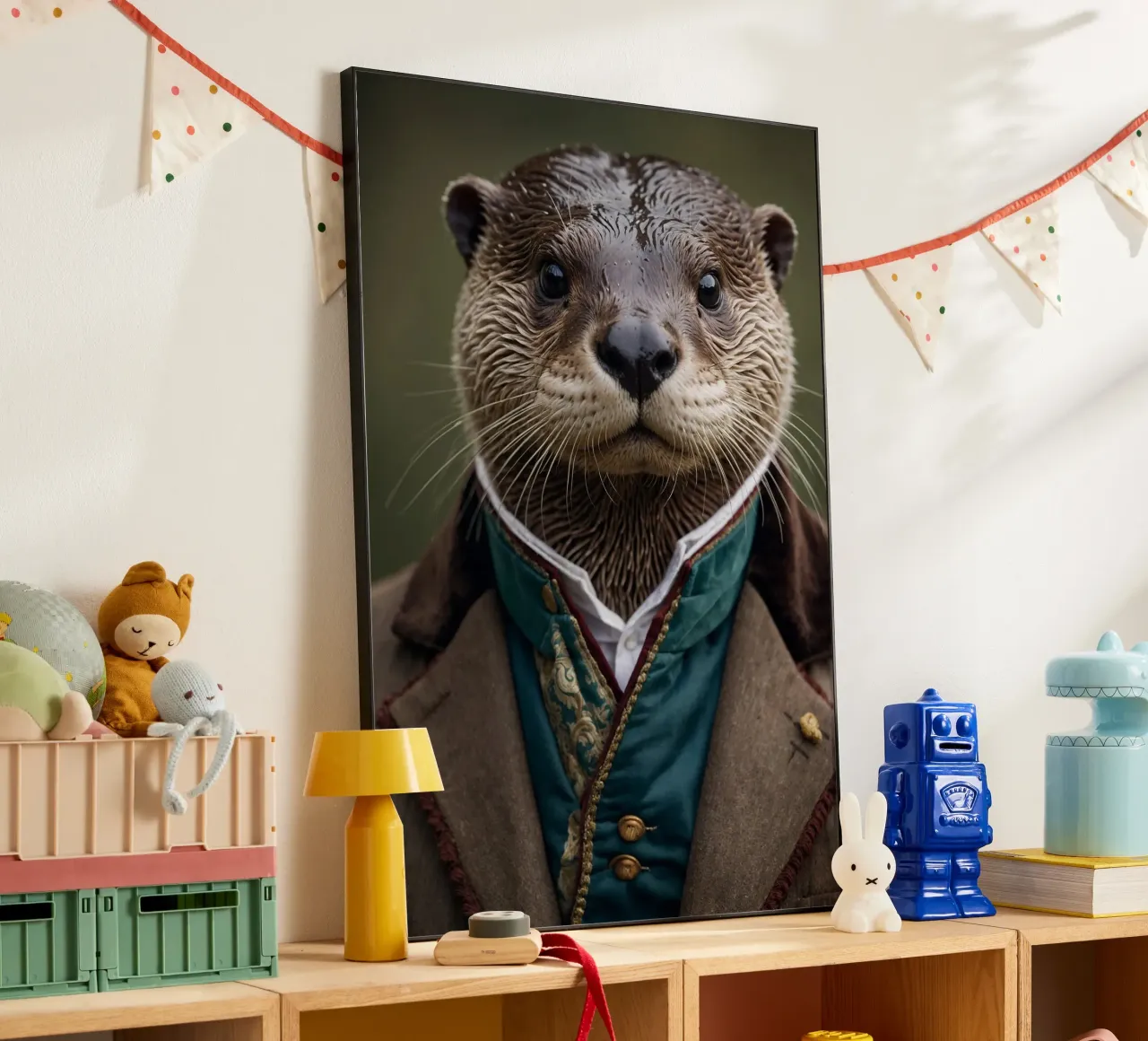 Sir Ottersby: La Lontra Distinta alluminio dibond da Beasts of Nobility