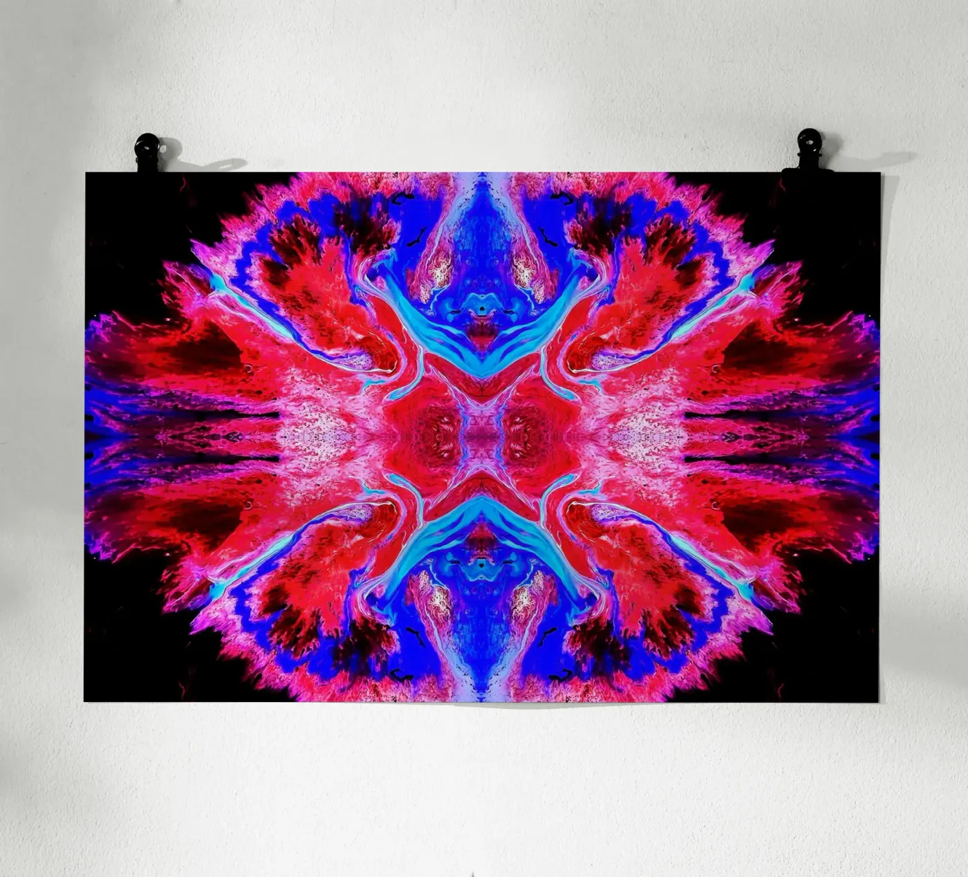 Neon Rorschach poster by rheyes
