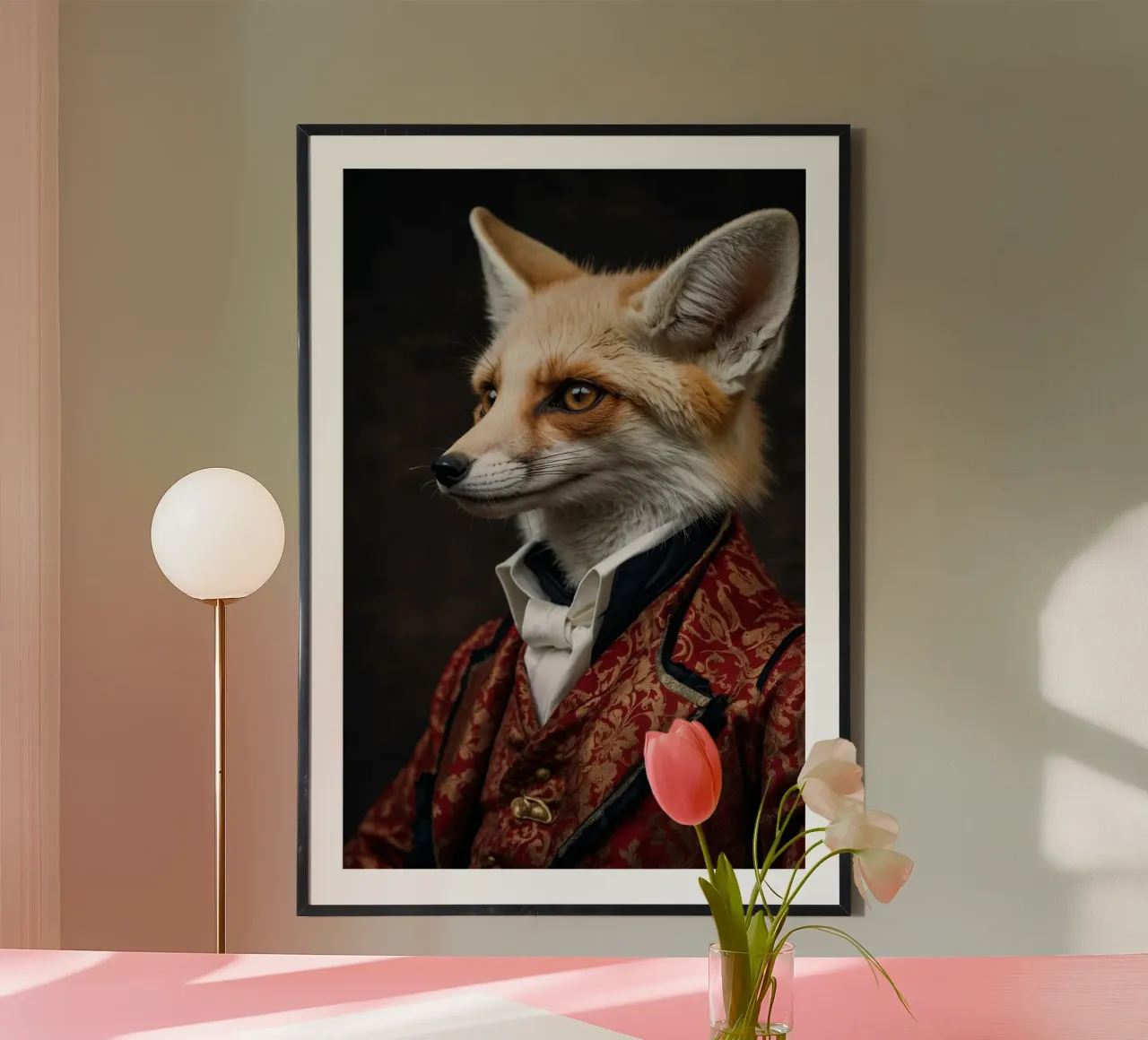 Graf Reynard: Der schlaue Fuchs Poster mit Aluminium Rahmen von Beasts of Nobility