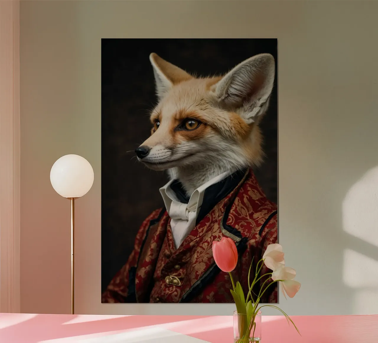 Graf Reynard: Der schlaue Fuchs Poster mit Aluminium Rahmen von Beasts of Nobility