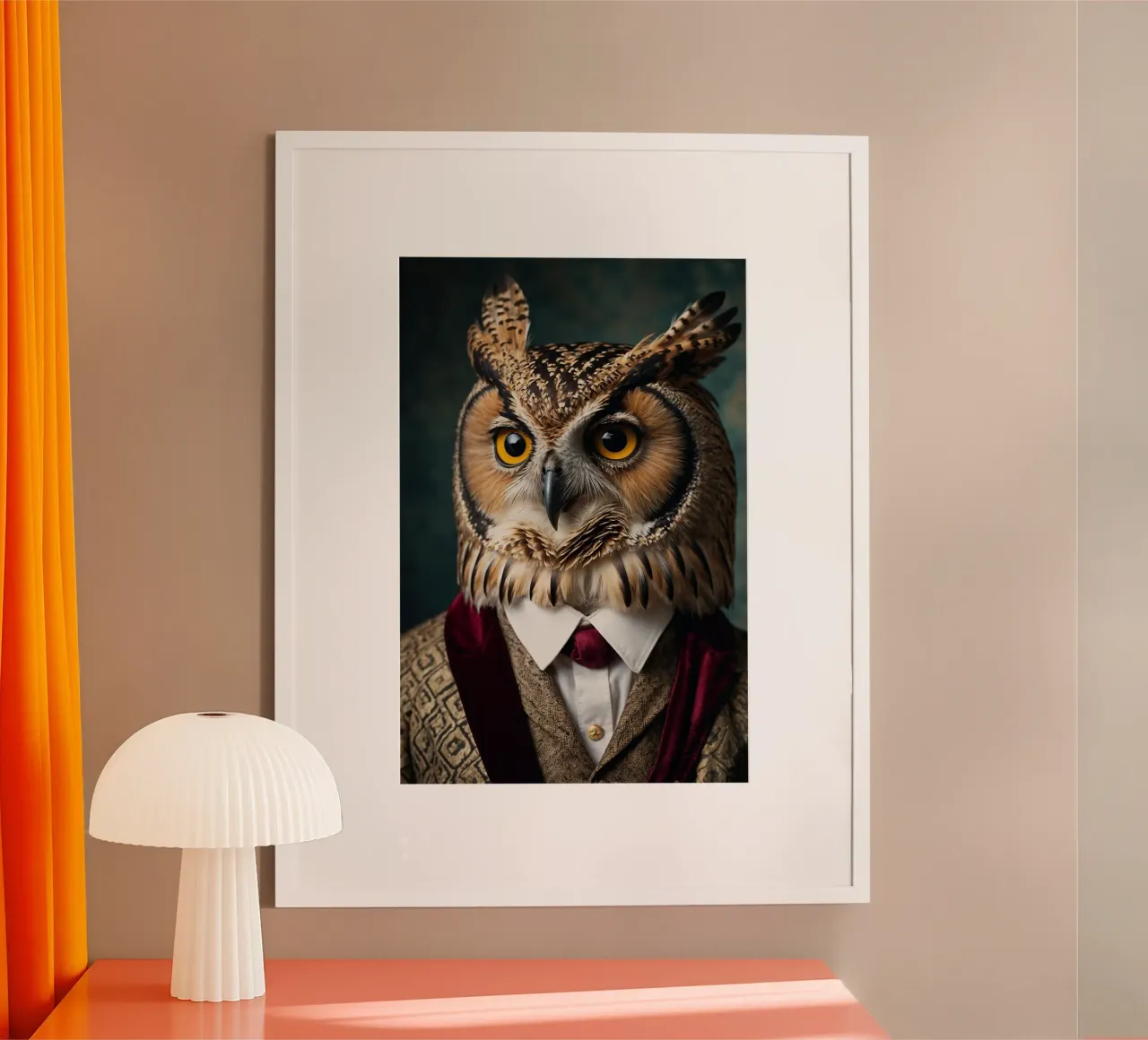 Sir Owlington: The Wise Watcher hahnemühle by Beasts of Nobility