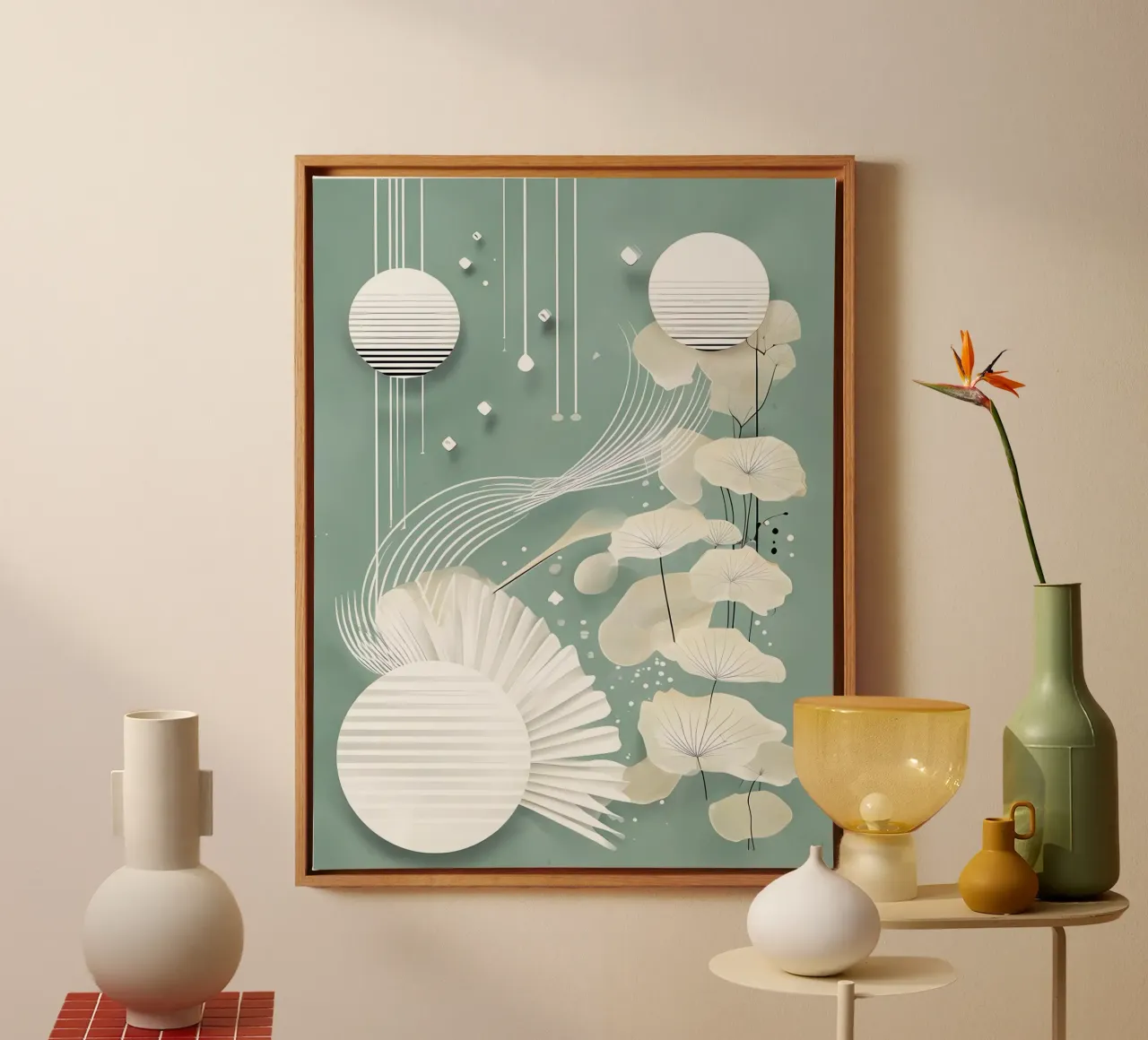 Flusso tranquillo tela con Cornice a cassetta da Artistic-shop