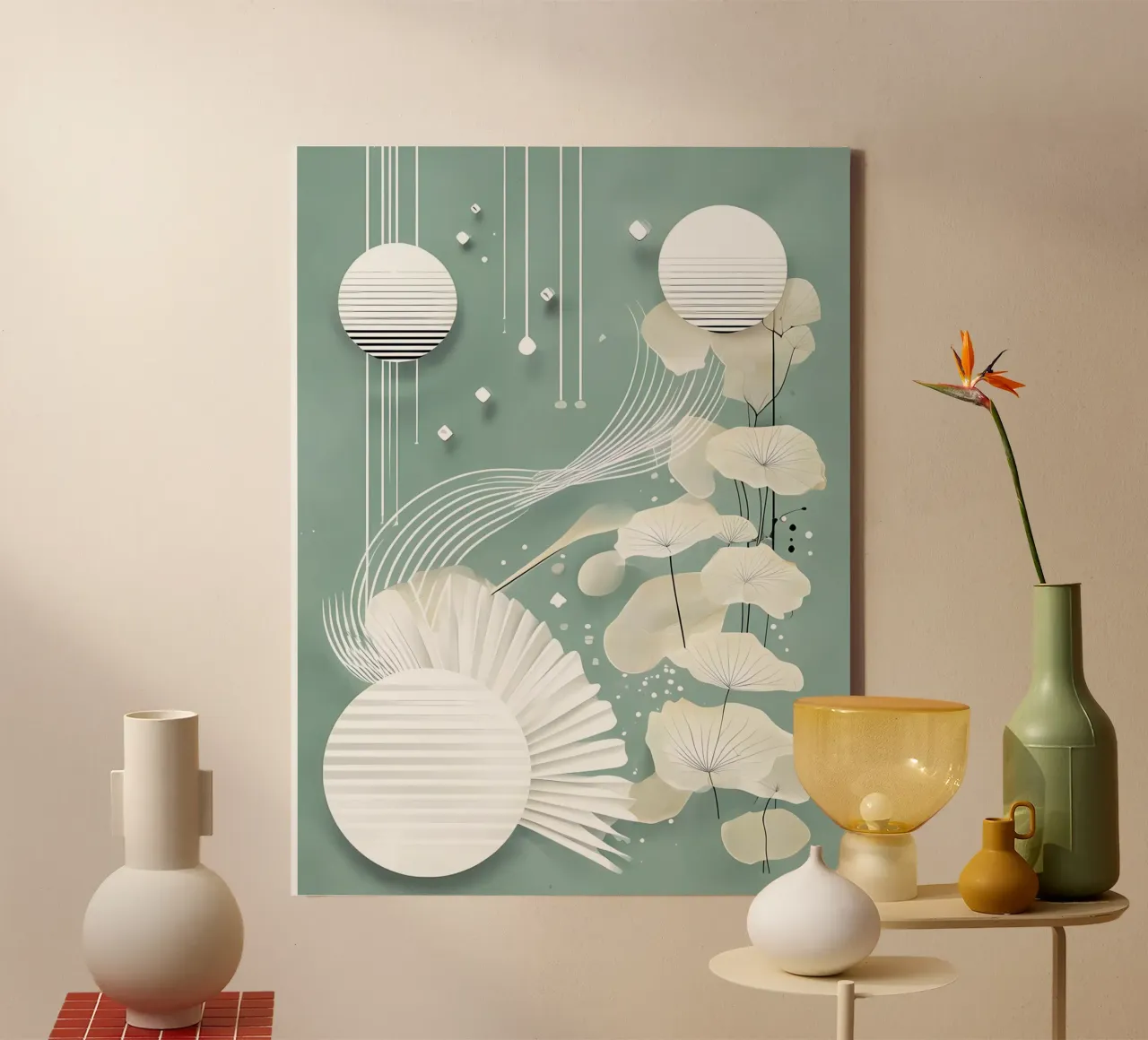 Flusso tranquillo tela con Cornice a cassetta da Artistic-shop