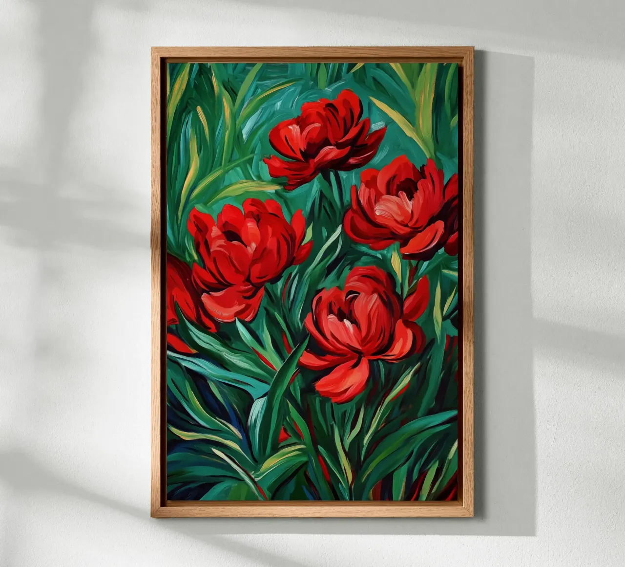 Magnifiche peonie | Pittura sensuale tela con Cornice a cassetta da Autofocus