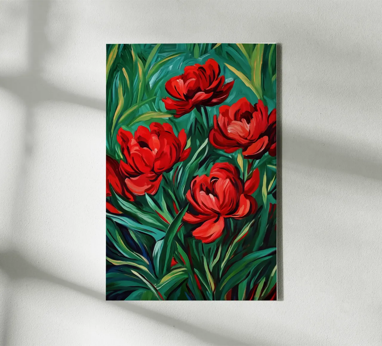 Magnifiche peonie | Pittura sensuale tela con Cornice a cassetta da Autofocus