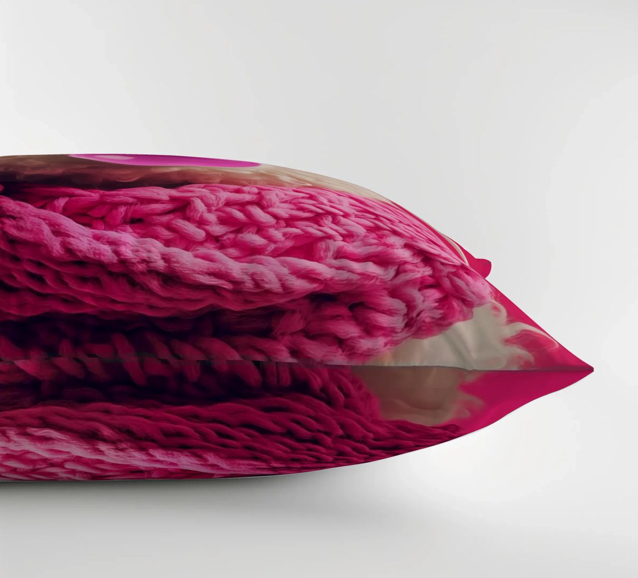 Pecora pop art con occhiali rosa, sciarpa e gomma da masticare cuscino da Autofocus