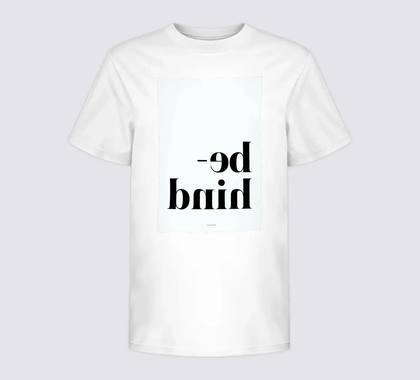 Behind kinder t-shirt van The Wall Shop