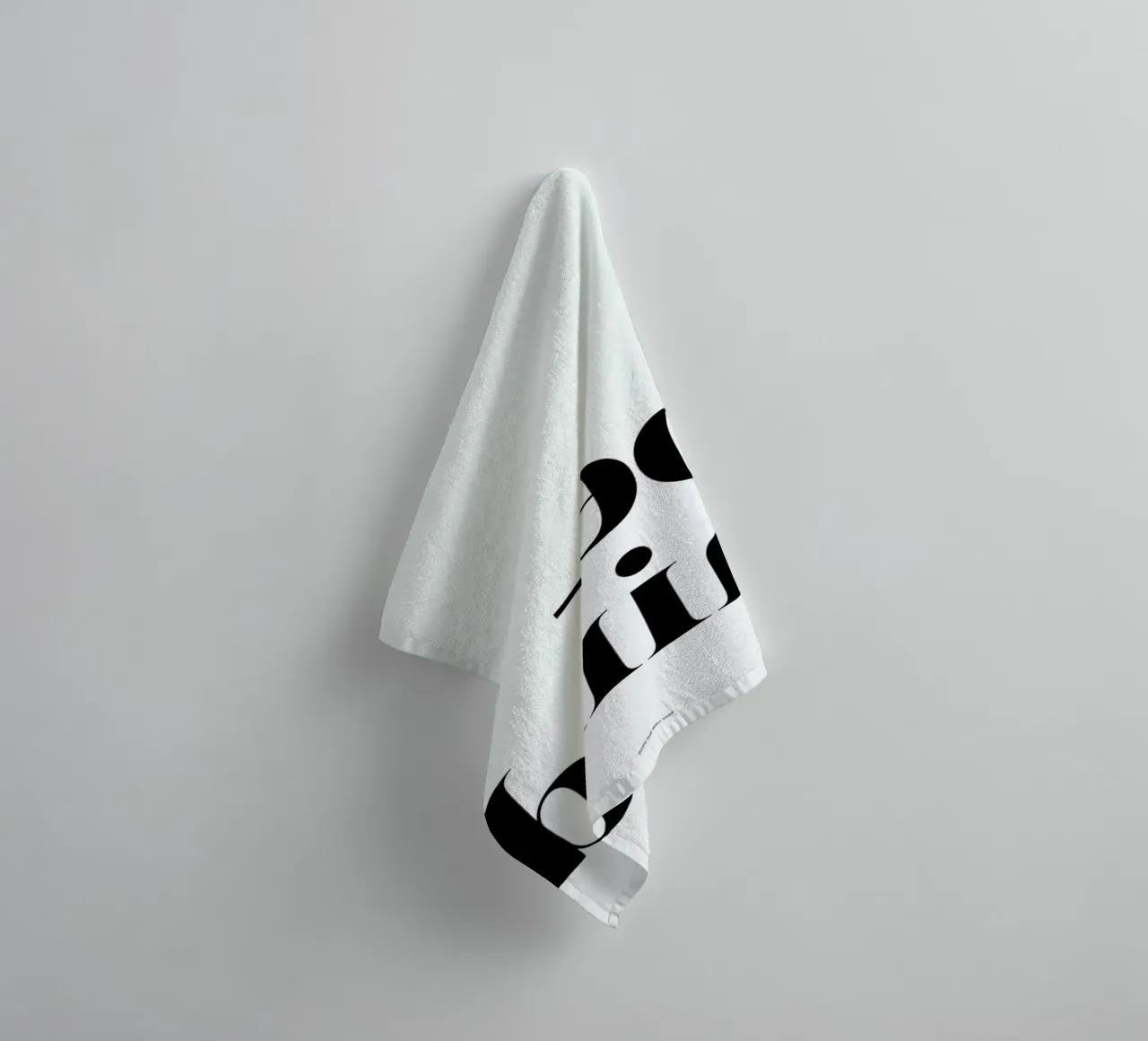 Behind towel by The Wall Shop