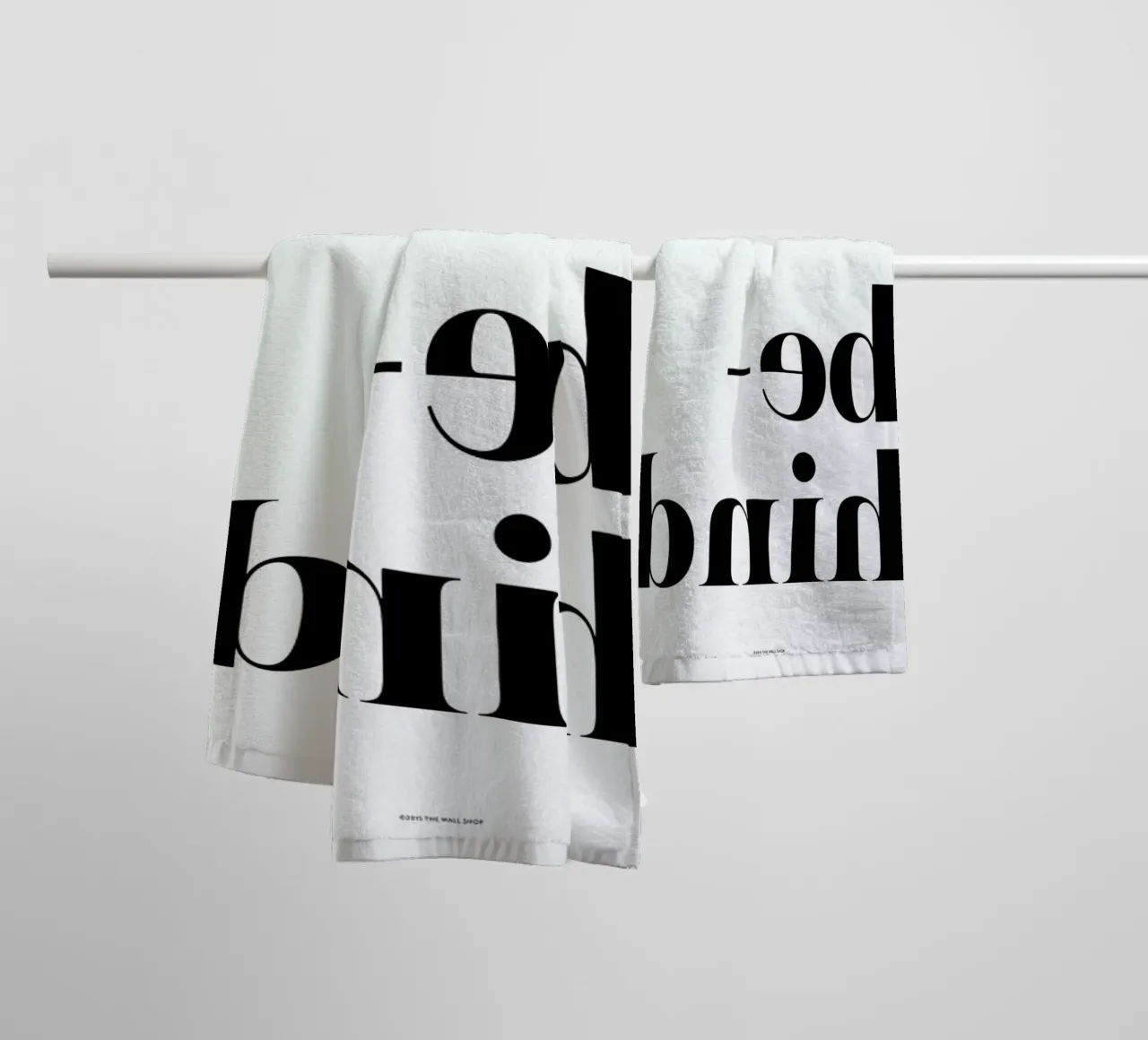 Behind towel by The Wall Shop