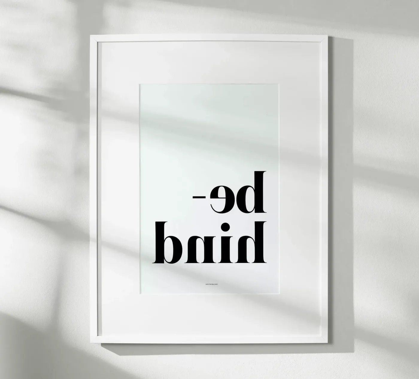 Behind poster van The Wall Shop