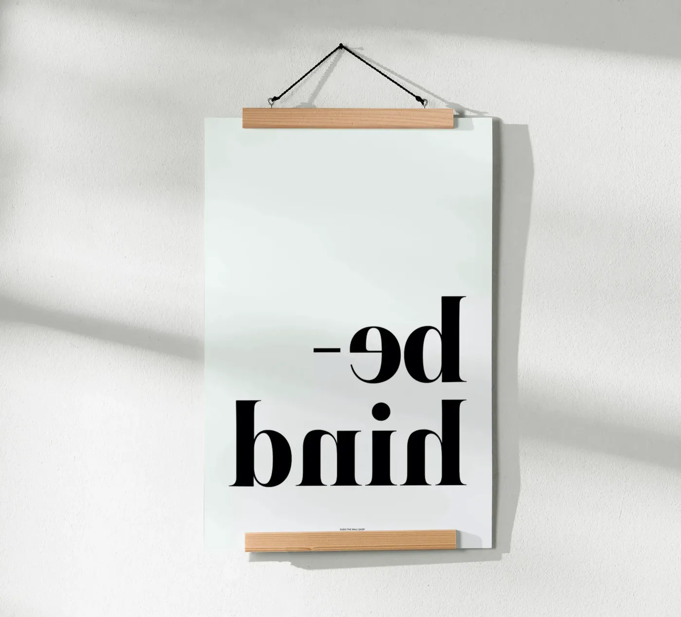 Behind poster van The Wall Shop