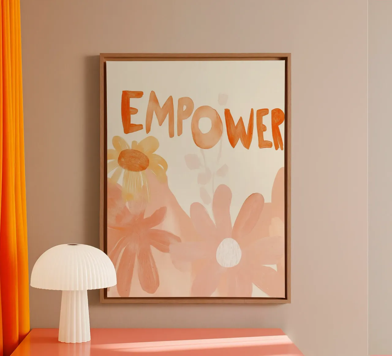 Empower No 2 canvas met Baklijst van treechild