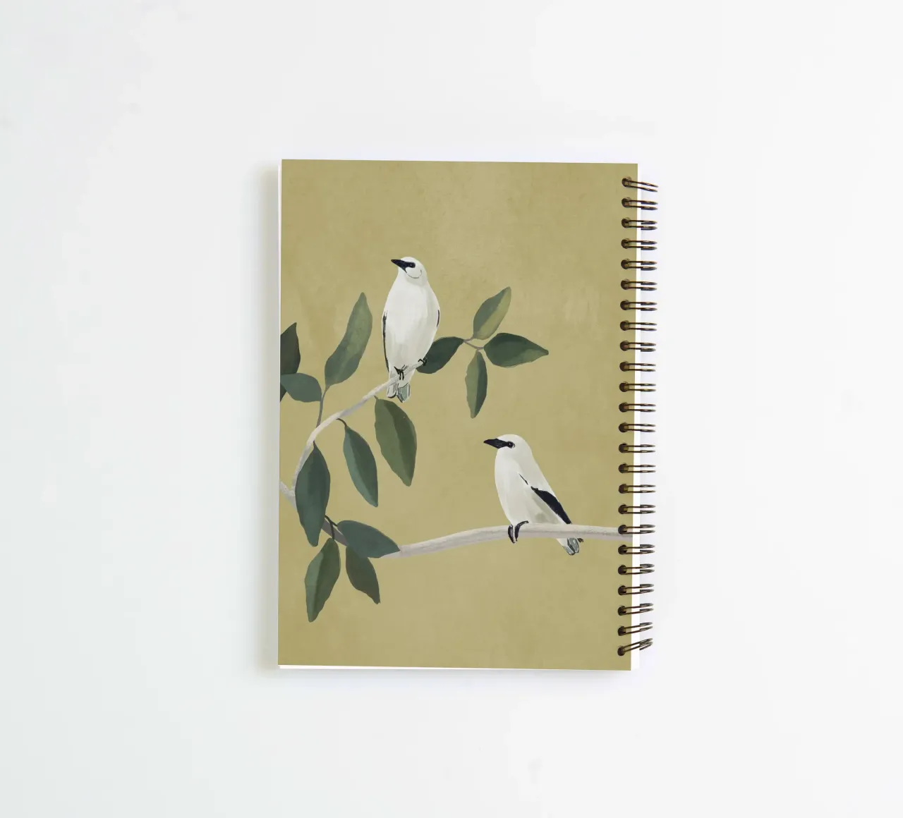 Minimalist Birds On Branch spiral notebook by ThingDesign