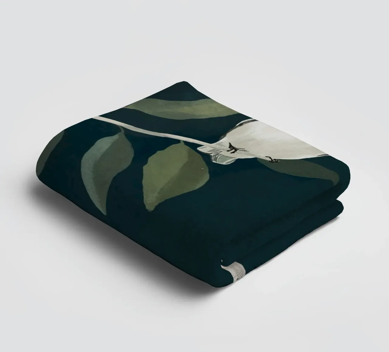 Minimalist Birds On Branch 2 towel by ThingDesign