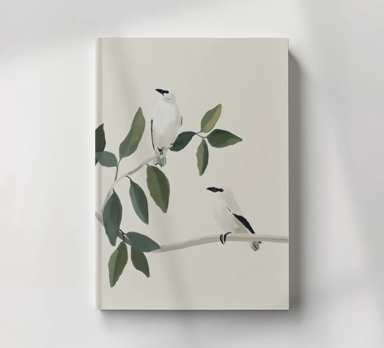 Minimalist Birds On Branch 3 notebook by ThingDesign