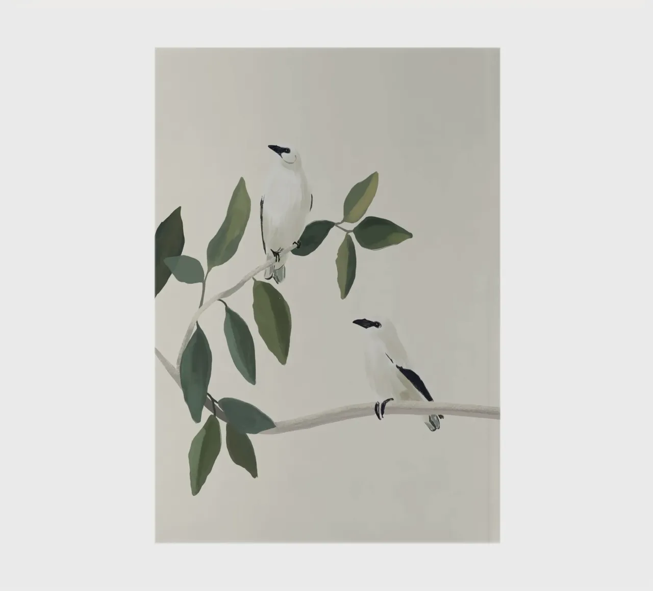 Minimalist Birds On Branch 3 notebook by ThingDesign