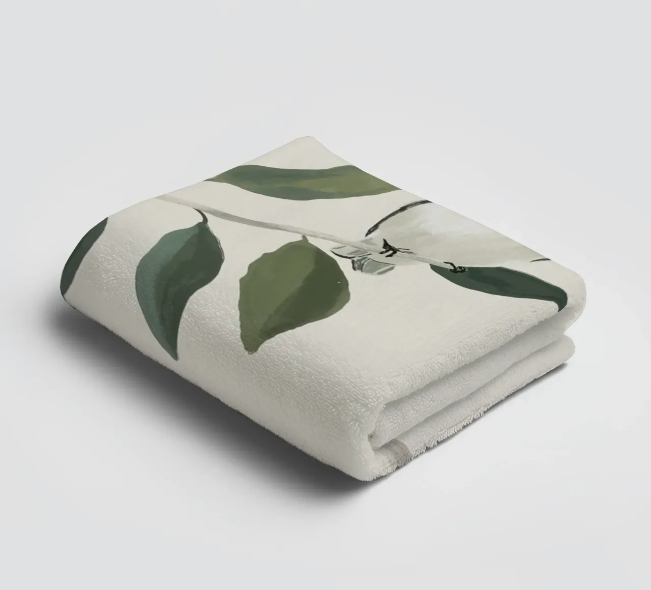 Minimalist Birds On Branch 3 towel by ThingDesign