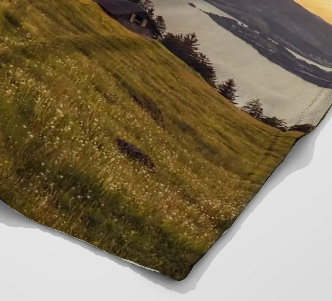 Swiss Mountain Sunset coperta in pile da Marcel Bisig