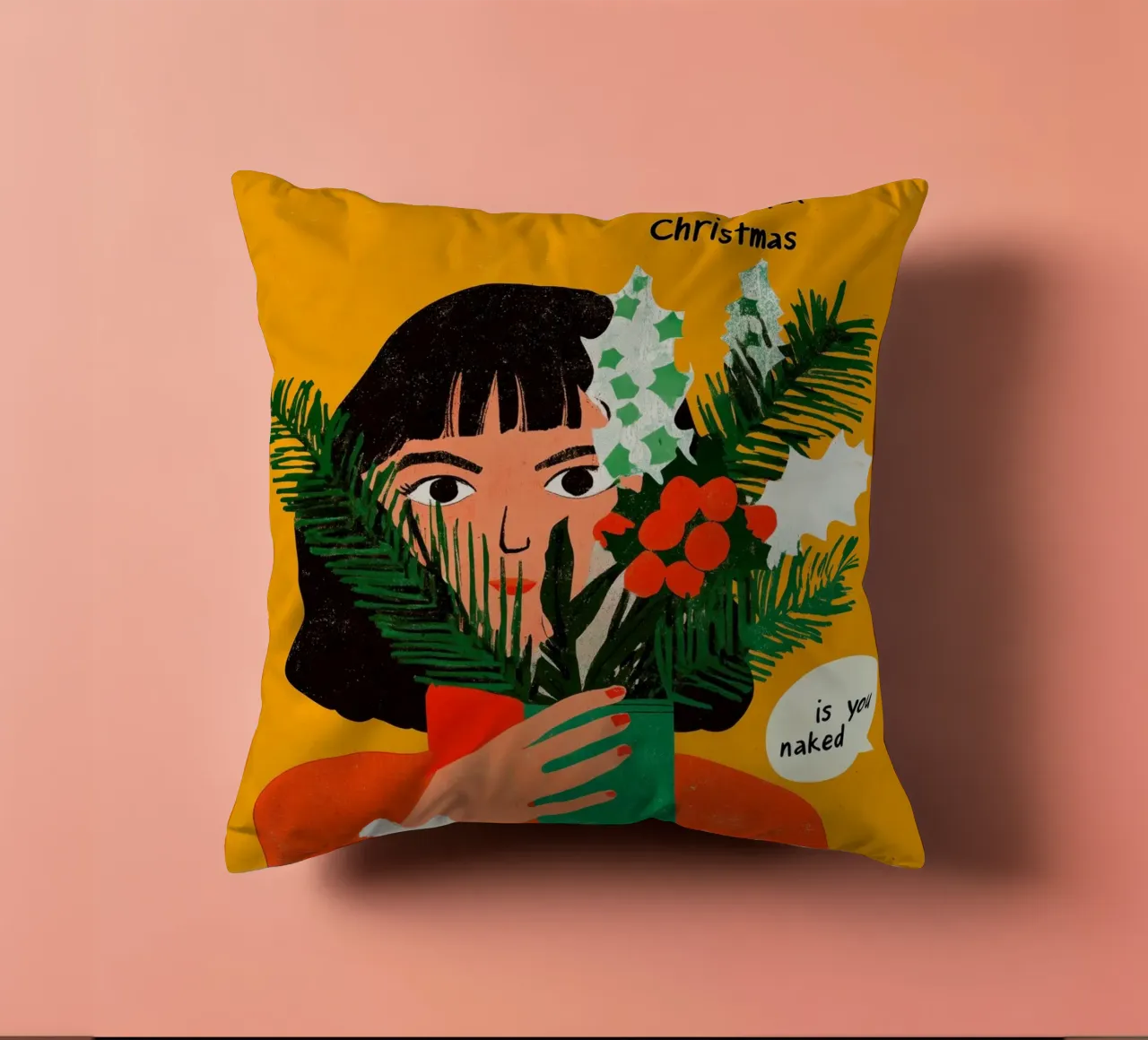 All I Want For Christmas cuscino da treechild