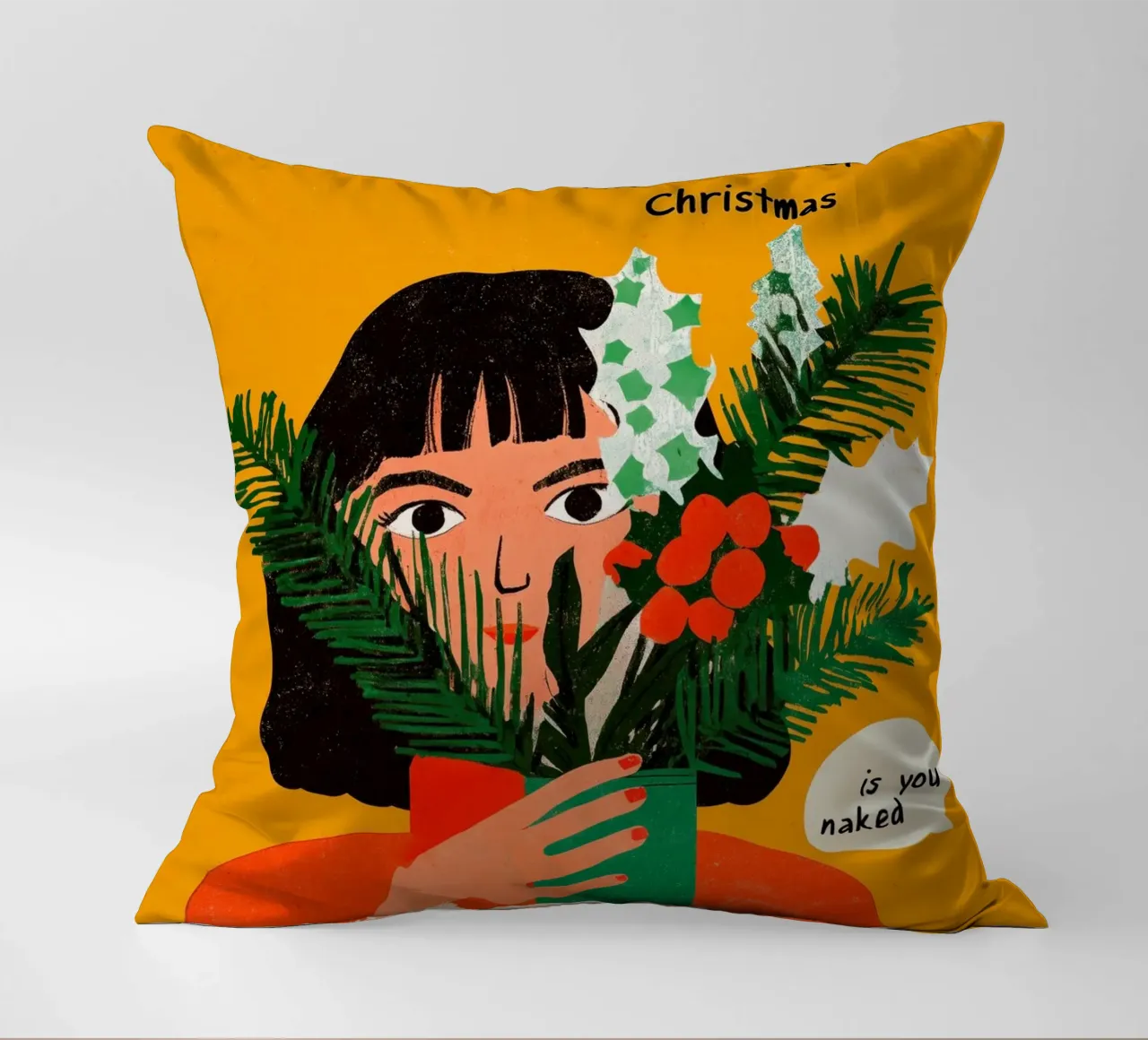 All I Want For Christmas cuscino da treechild
