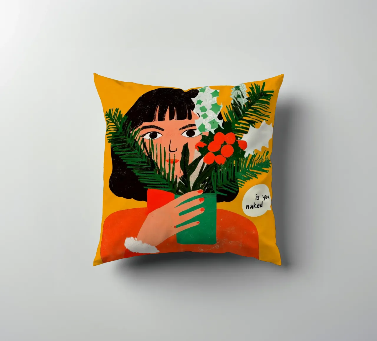 All I Want For Christmas cuscino da treechild