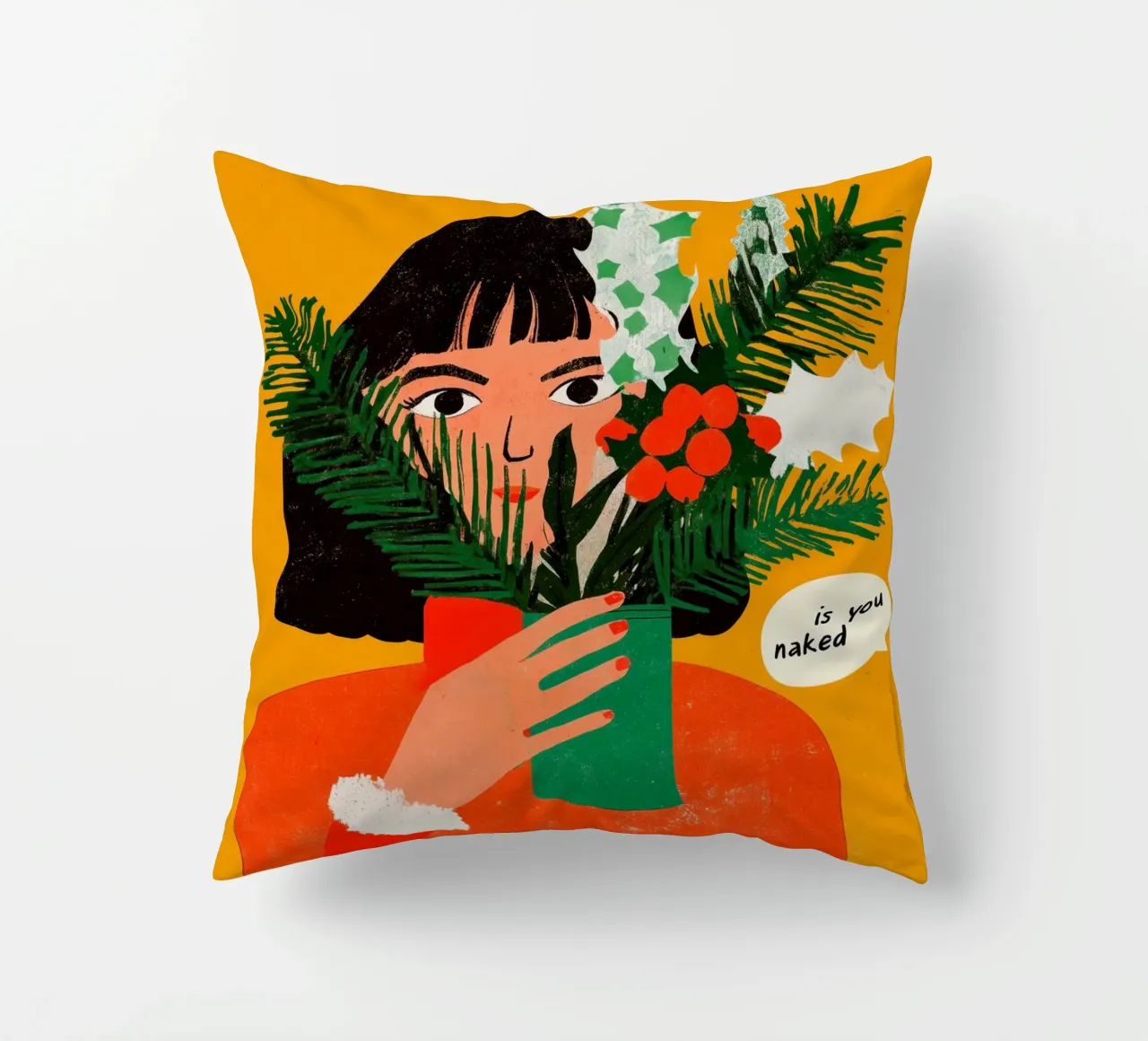 All I Want For Christmas cuscino da treechild