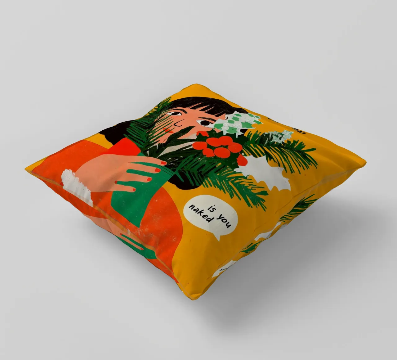 All I Want For Christmas cuscino da treechild