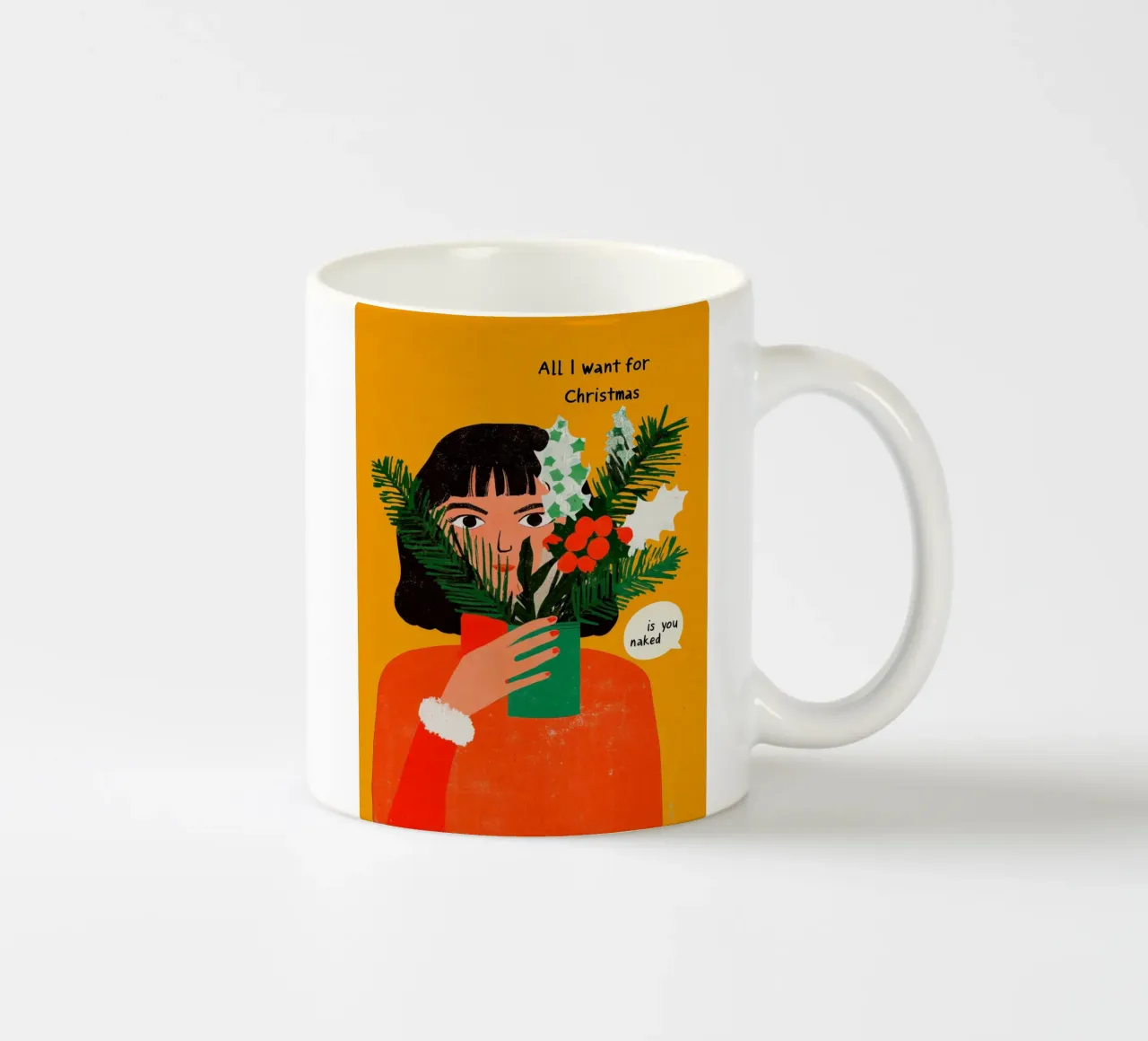 All I Want For Christmas tazza in ceramica da treechild