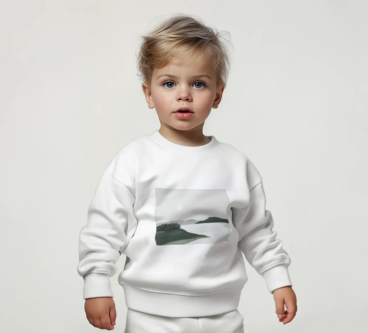 Paesaggio minimalista felpa neonato da ThingDesign