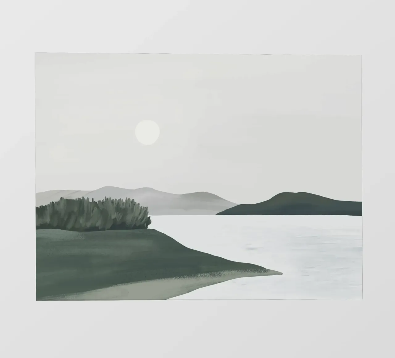 Paesaggio minimalista pellicola backlit da ThingDesign