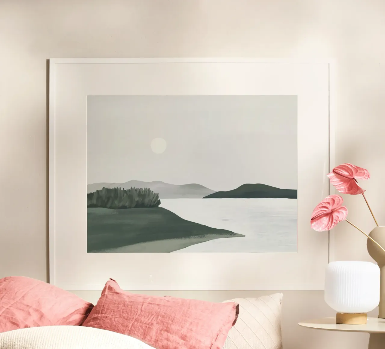 Paesaggio minimalista poster con telaio in plastica da ThingDesign