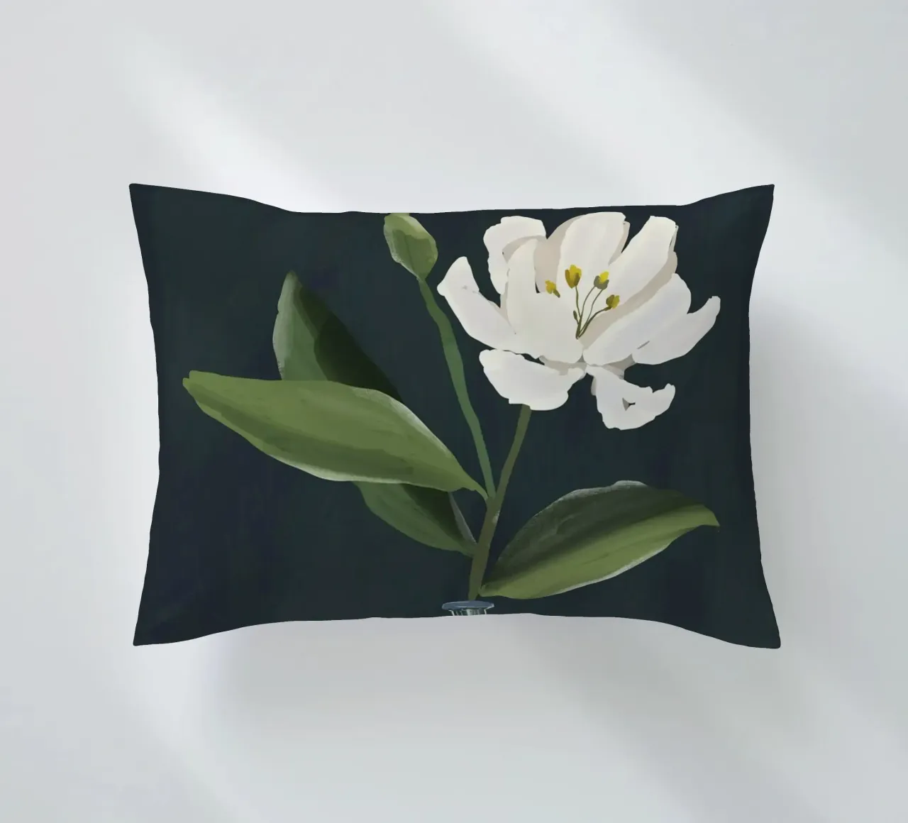 Un fiore in un vaso cuscino da ThingDesign