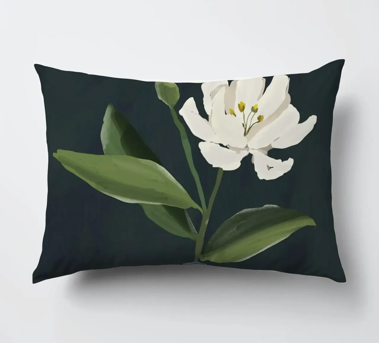 Un fiore in un vaso cuscino da ThingDesign