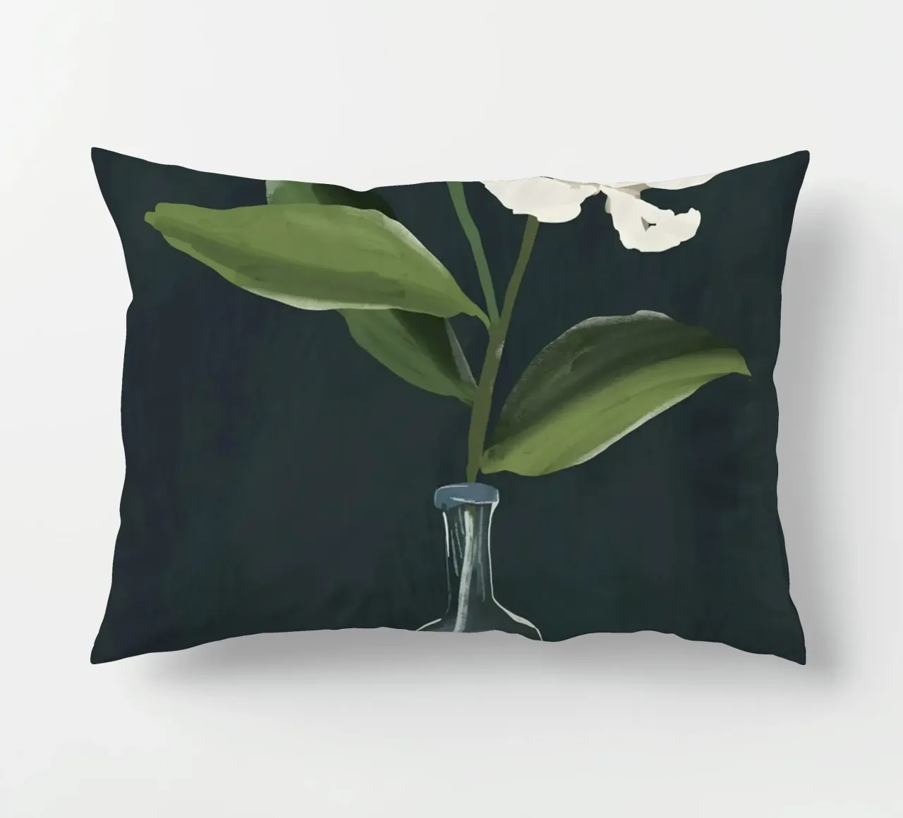 Un fiore in un vaso cuscino da ThingDesign