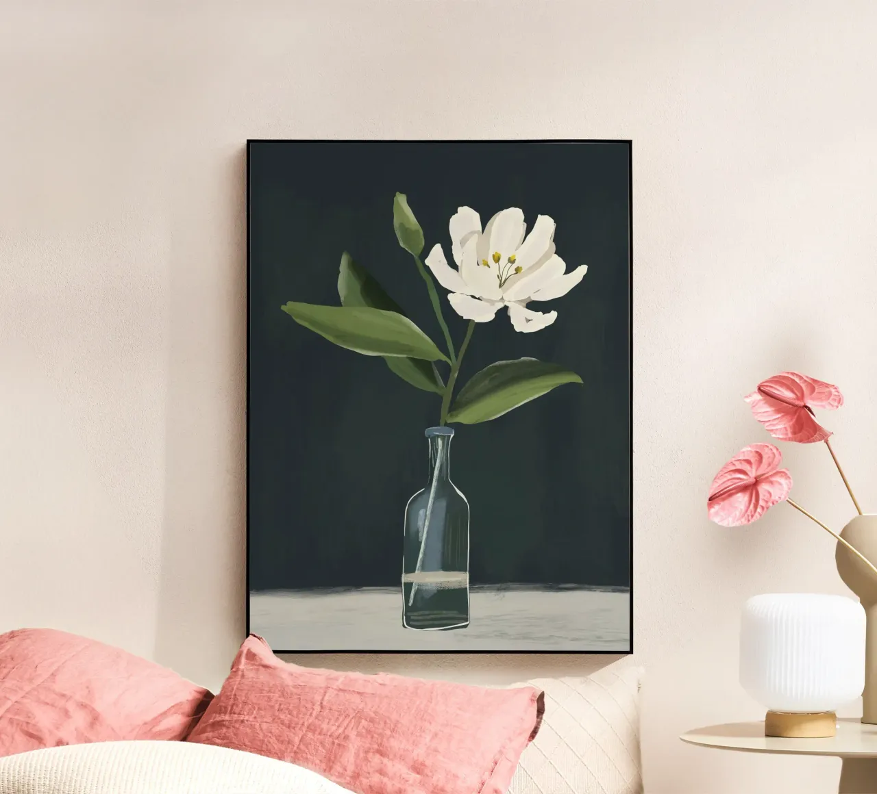 Un fiore in un vaso plexiglass da ThingDesign
