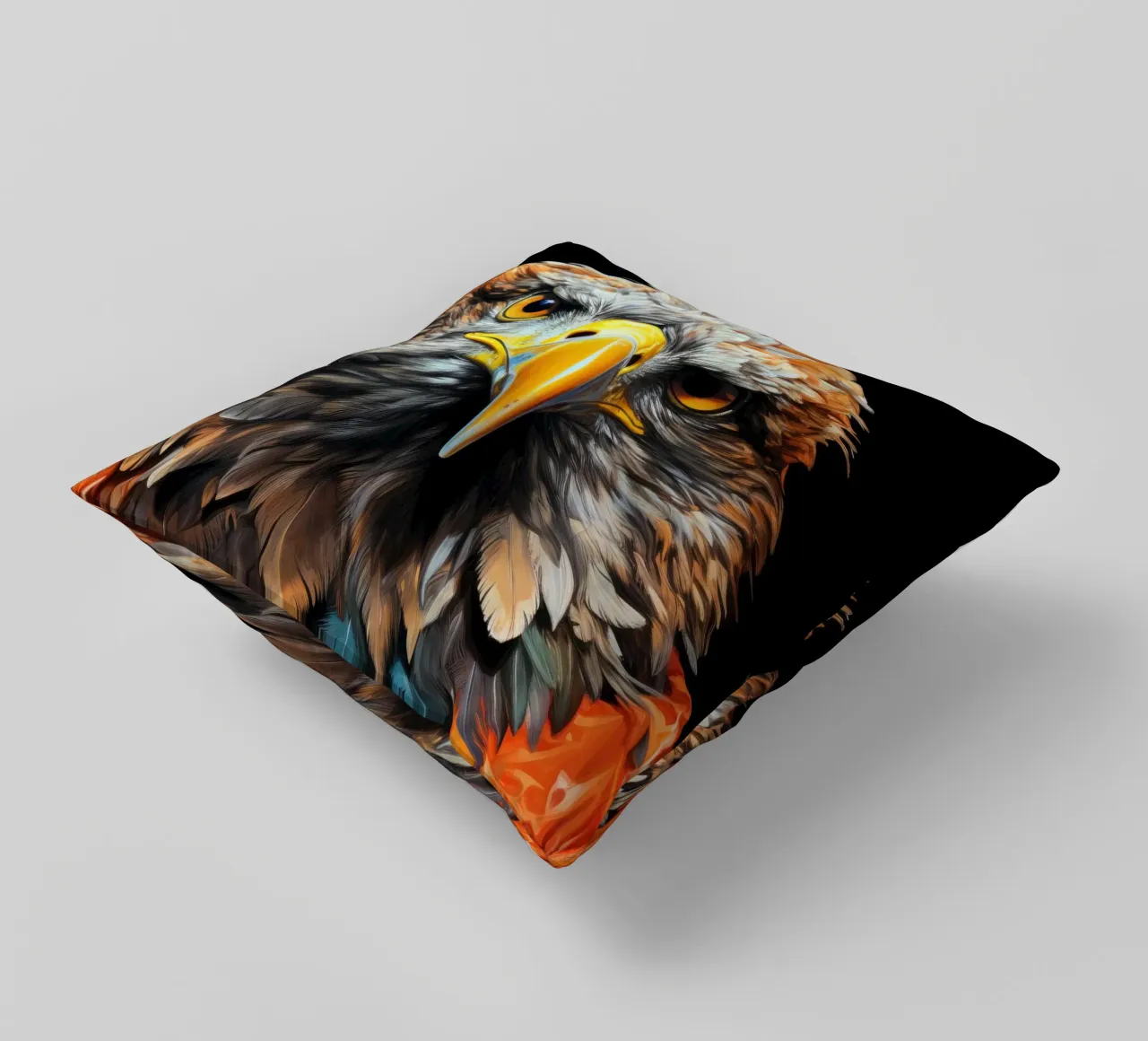 L'aquila, l'uccello, arte animale cuscino da Justyna Jaszke JBJart