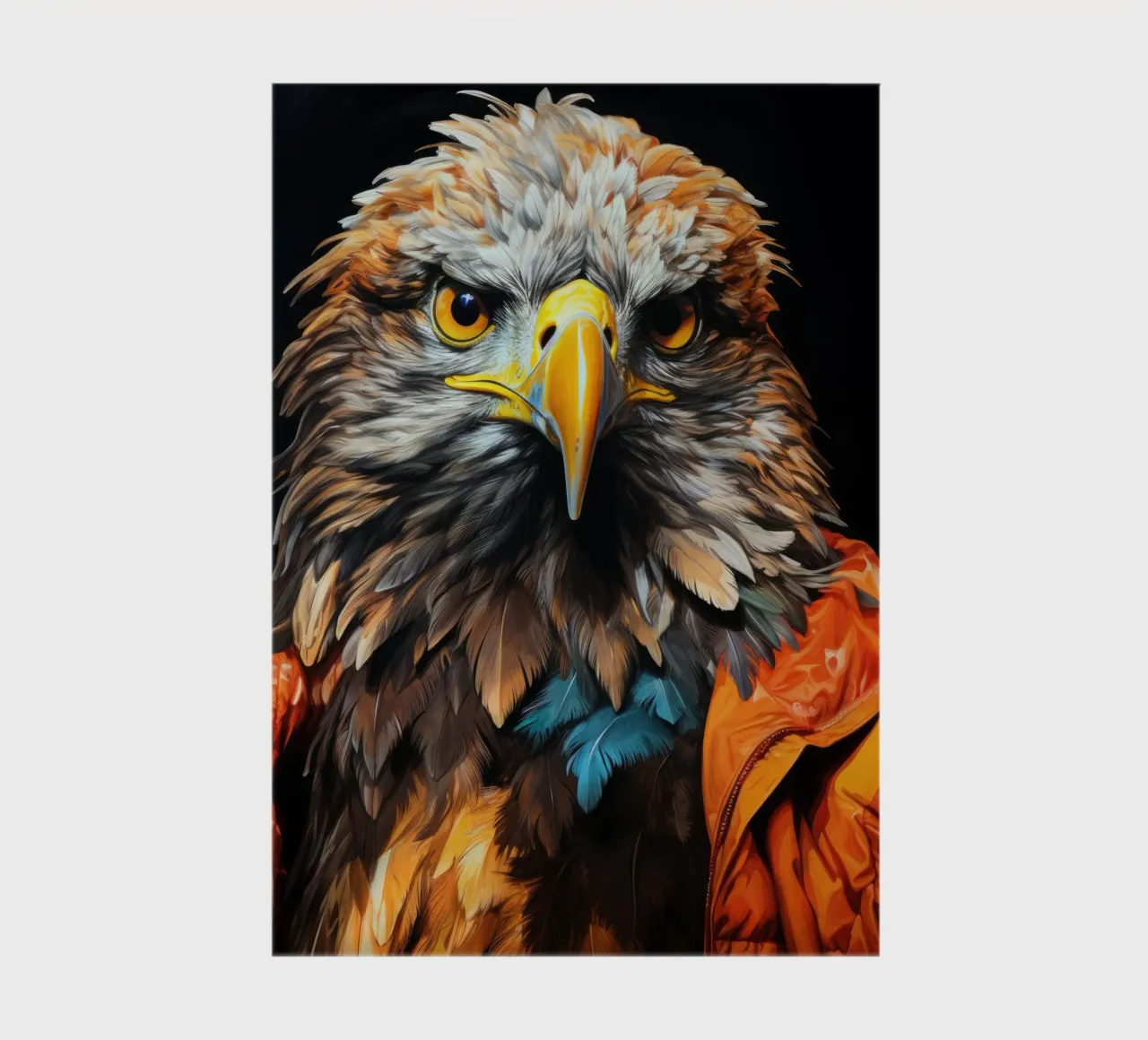 Eagle the bird animal art notebook by Justyna Jaszke JBJart