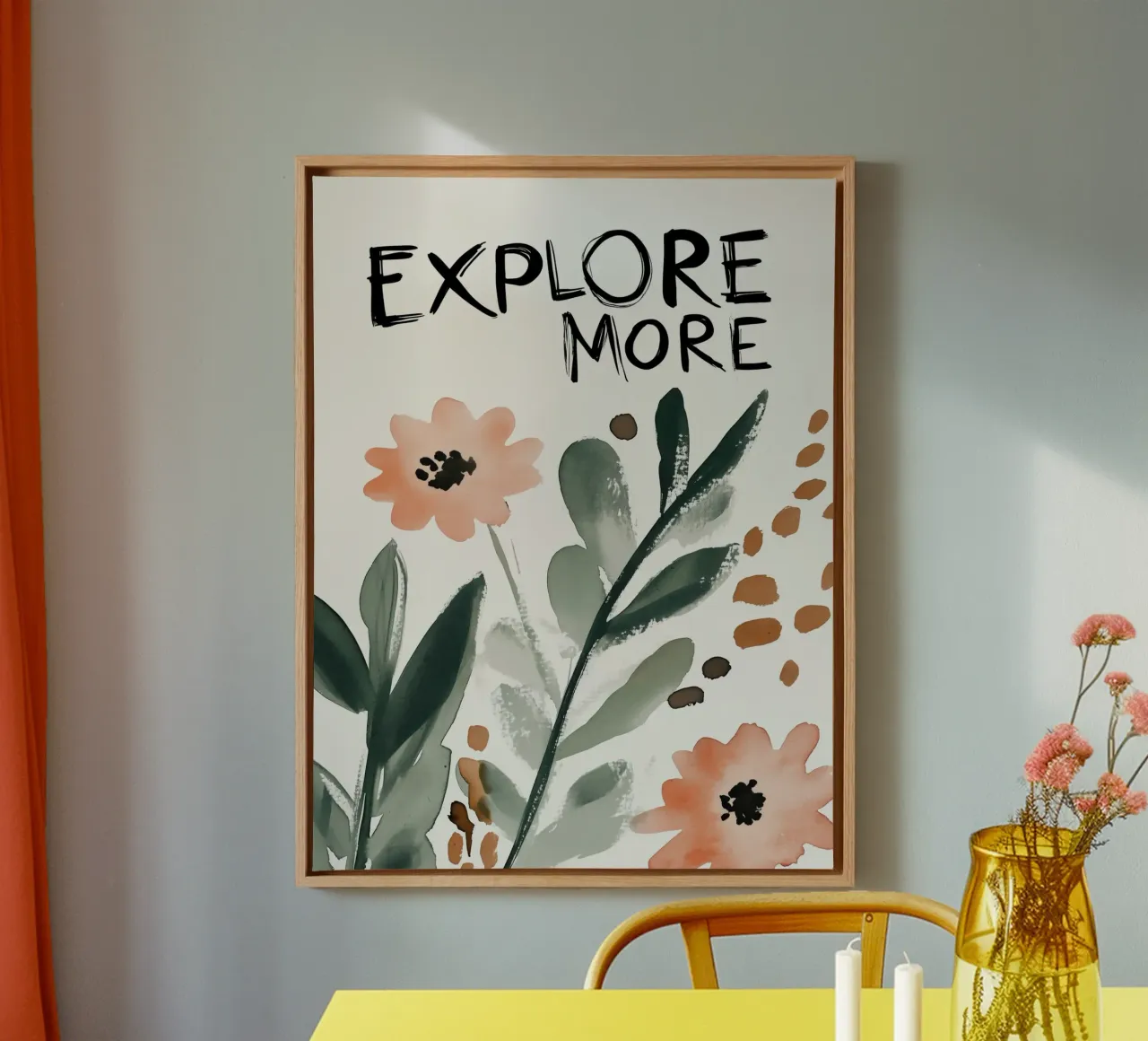 Explore More tela con Cornice a cassetta da treechild