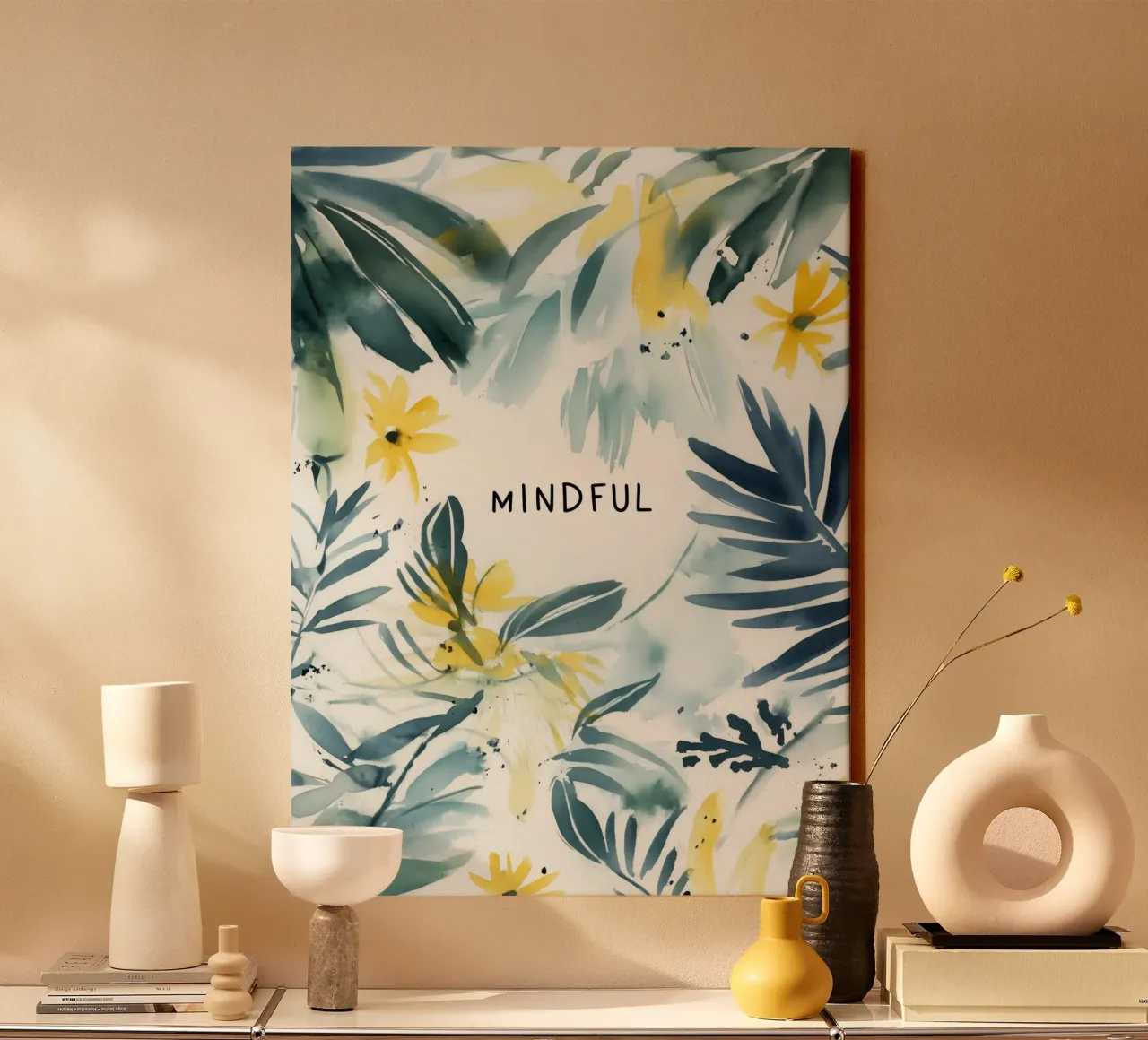 Mindful tela con Cornice a cassetta da treechild