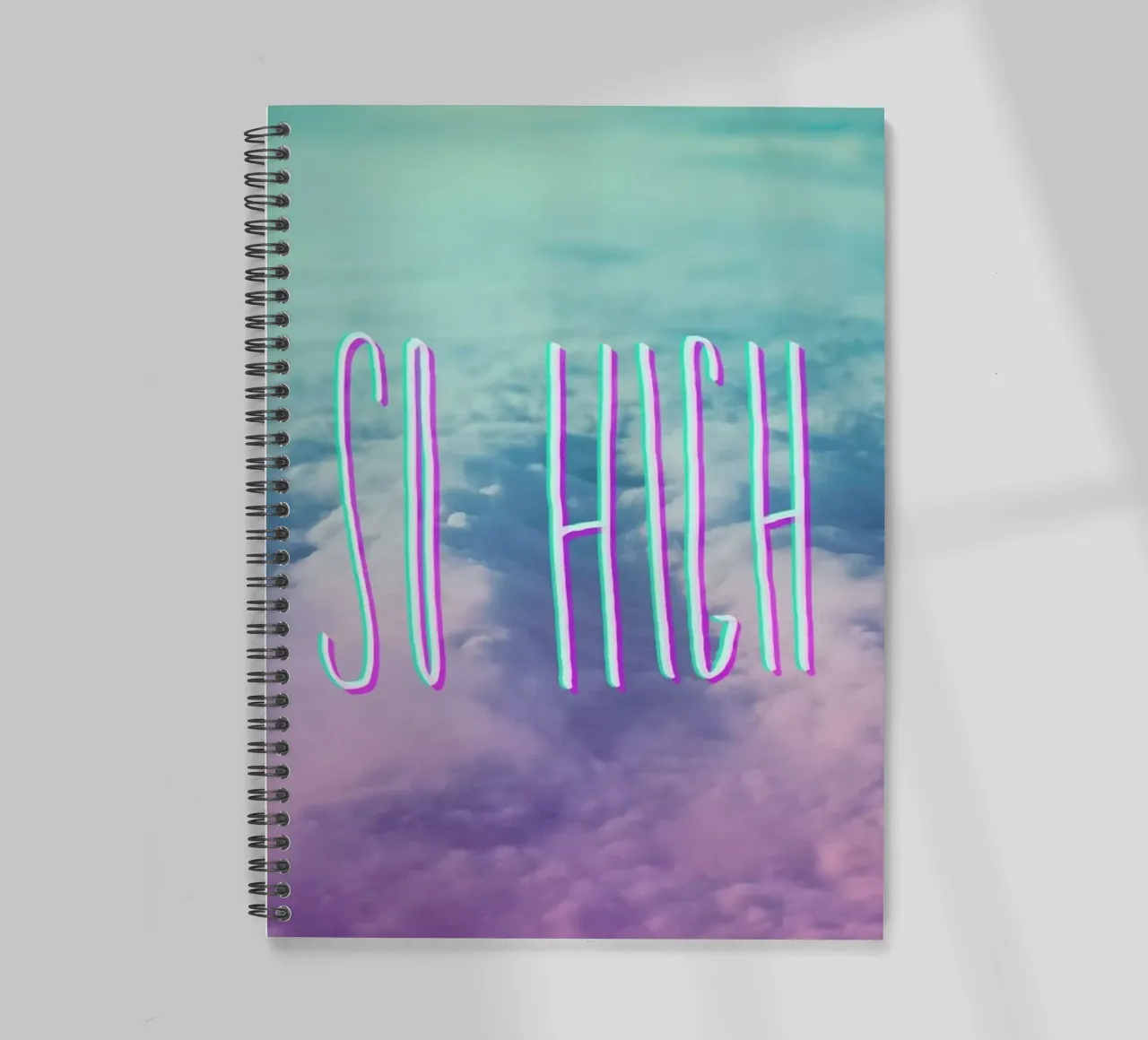 So High spiral notebook by Leah Flores