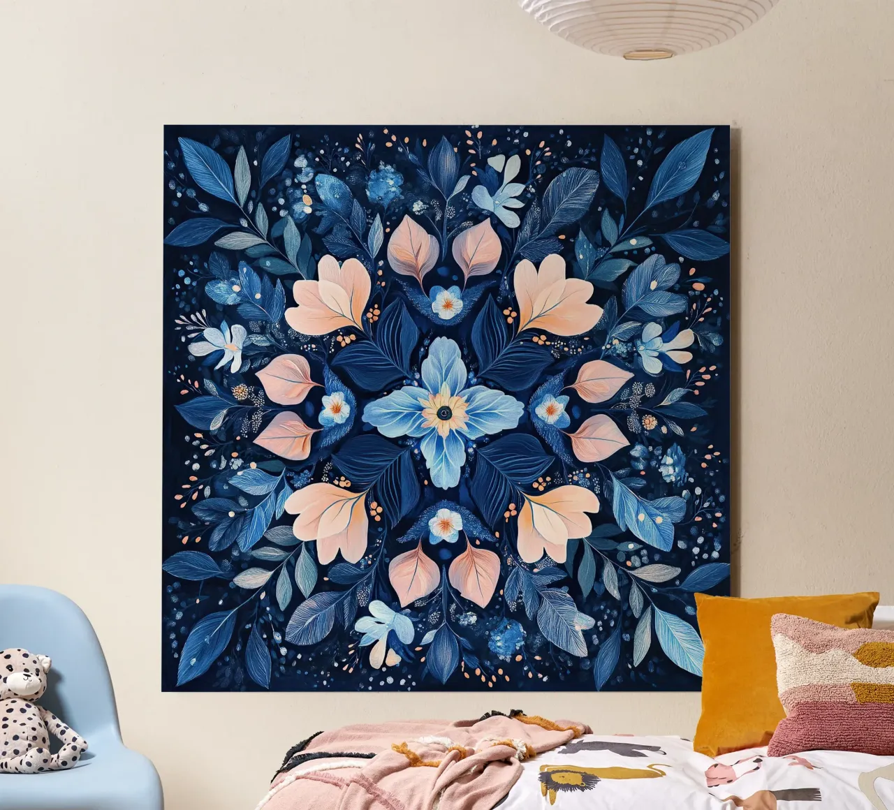 William Morris "Cosmic Whirls: The Universe in Mandala" alluminio dibond da Nikis Art Studio