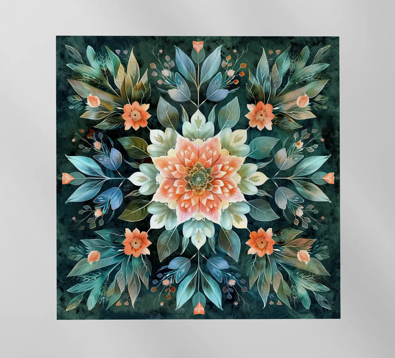 William Morris "Symmetrical Dreams: The Mandala Journey" pellicola backlit da Nikis Art Studio