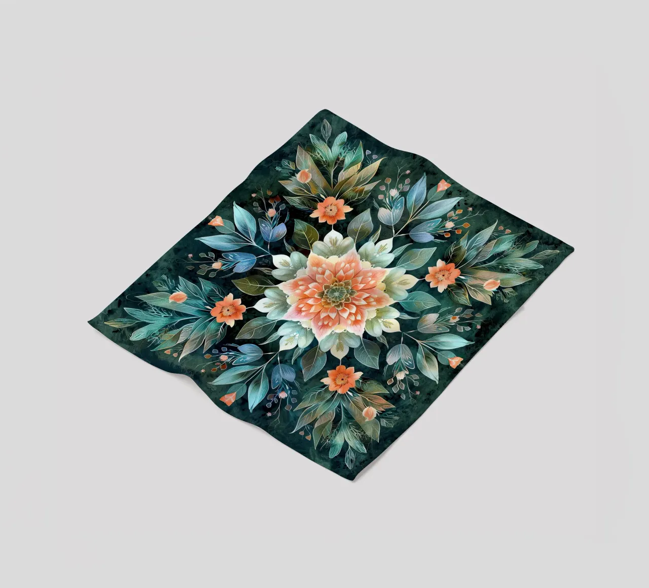 William Morris "Symmetrical Dreams: The Mandala Journey" coperta in pile da Nikis Art Studio