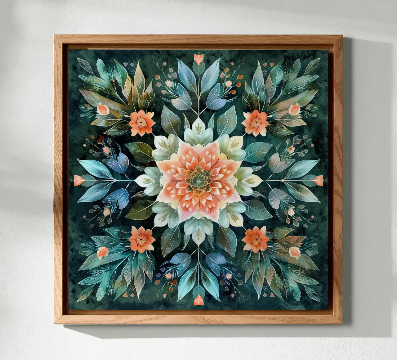 William Morris "Symmetrical Dreams: The Mandala Journey" alluminio dibond da Nikis Art Studio