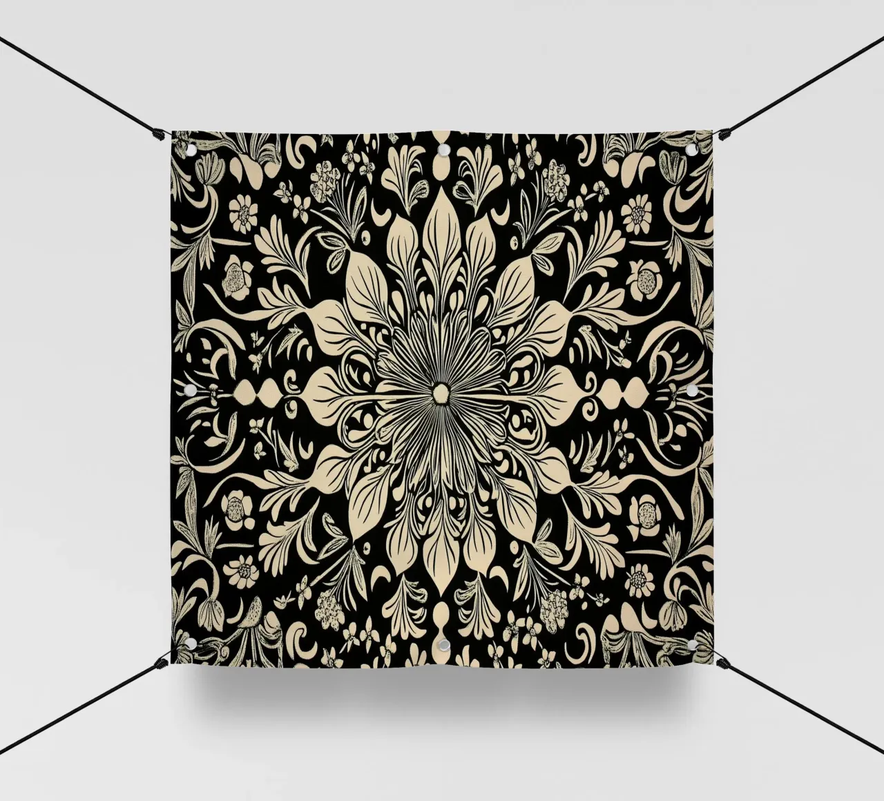 William Morris "The Circle of Creation: Mandalas Unleashed" telo in pvc da Nikis Art Studio