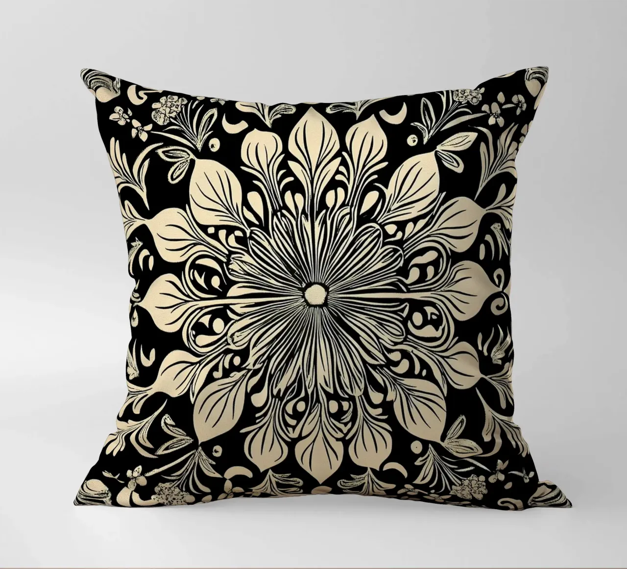 William Morris "The Circle of Creation: Mandalas Unleashed" cuscino da Nikis Art Studio