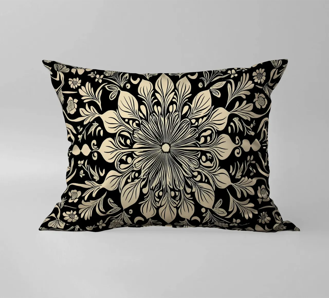 William Morris "The Circle of Creation: Mandalas Unleashed" cuscino da Nikis Art Studio