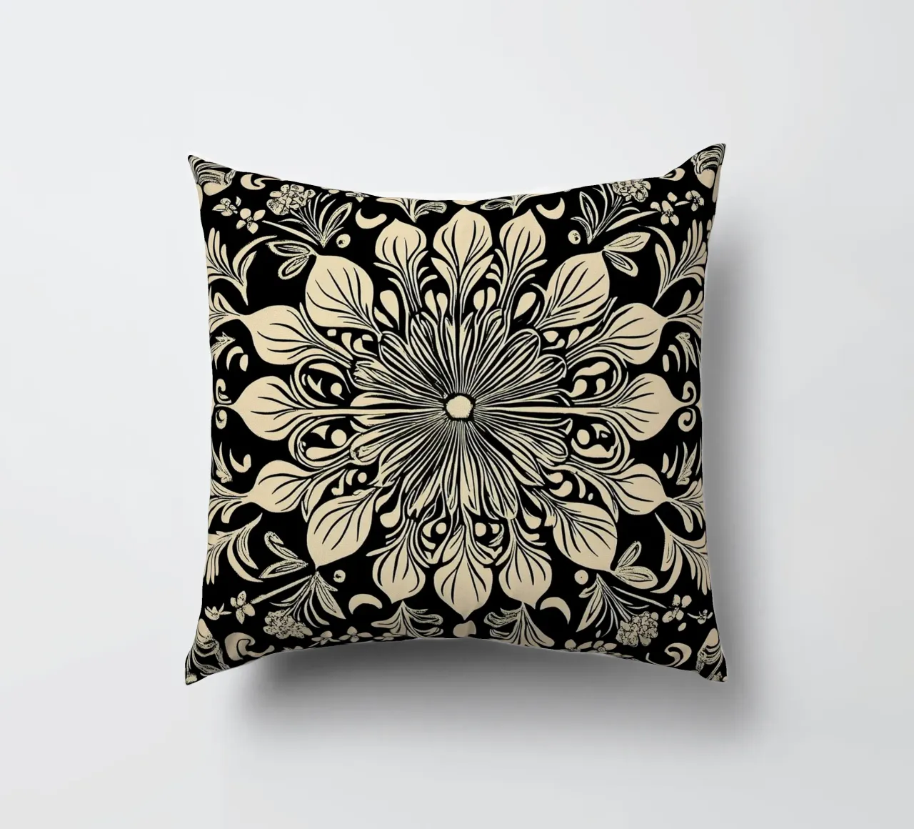 William Morris "The Circle of Creation: Mandalas Unleashed" cuscino da Nikis Art Studio