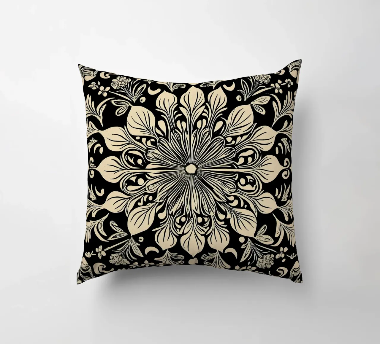 William Morris "The Circle of Creation: Mandalas Unleashed" cuscino da Nikis Art Studio