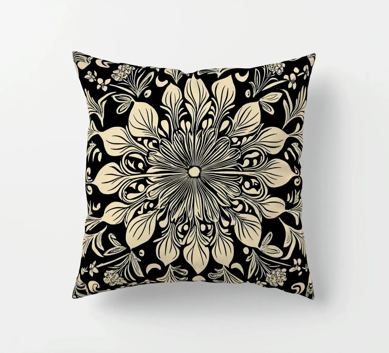 William Morris "The Circle of Creation: Mandalas Unleashed" cuscino da Nikis Art Studio